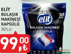 TARIM KREDİ ELİT BULAŞIK MAKİNESİ KAPSÜLÜ 30'LU TARIM KREDİ ELİT BULAŞIK MAKİNESİ KAPSÜLÜ 30'LU